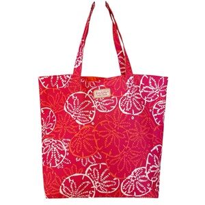 Lilly Pulitzer for Estée Lauder Pink Sand Dollar Print Tote Bag